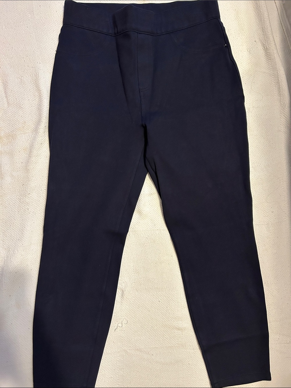 SPANX Dark Navy High-Rise Slim Jogger Pants